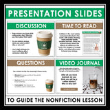 Nonfiction Reading Comprehension Article and Activities - Caffeine