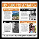 Residential School System in Canada Presentation - Orange Shirt Day Lesson