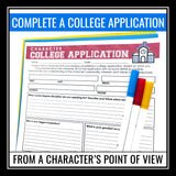 Character Analysis Novel Short Story Assignment - Writing a College Application