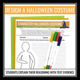 Halloween Character Analysis Assignment for Any Novel or Short Story - Costume