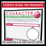 Christmas Character Analysis - Designing Ornaments Creative Symbolism Assignment