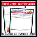 Christmas Descriptive Writing Activity – Gingerbread House Real Estate Listing