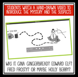 Christmas Mystery Activity - Missing Reindeer ELA Skills Digital Activity