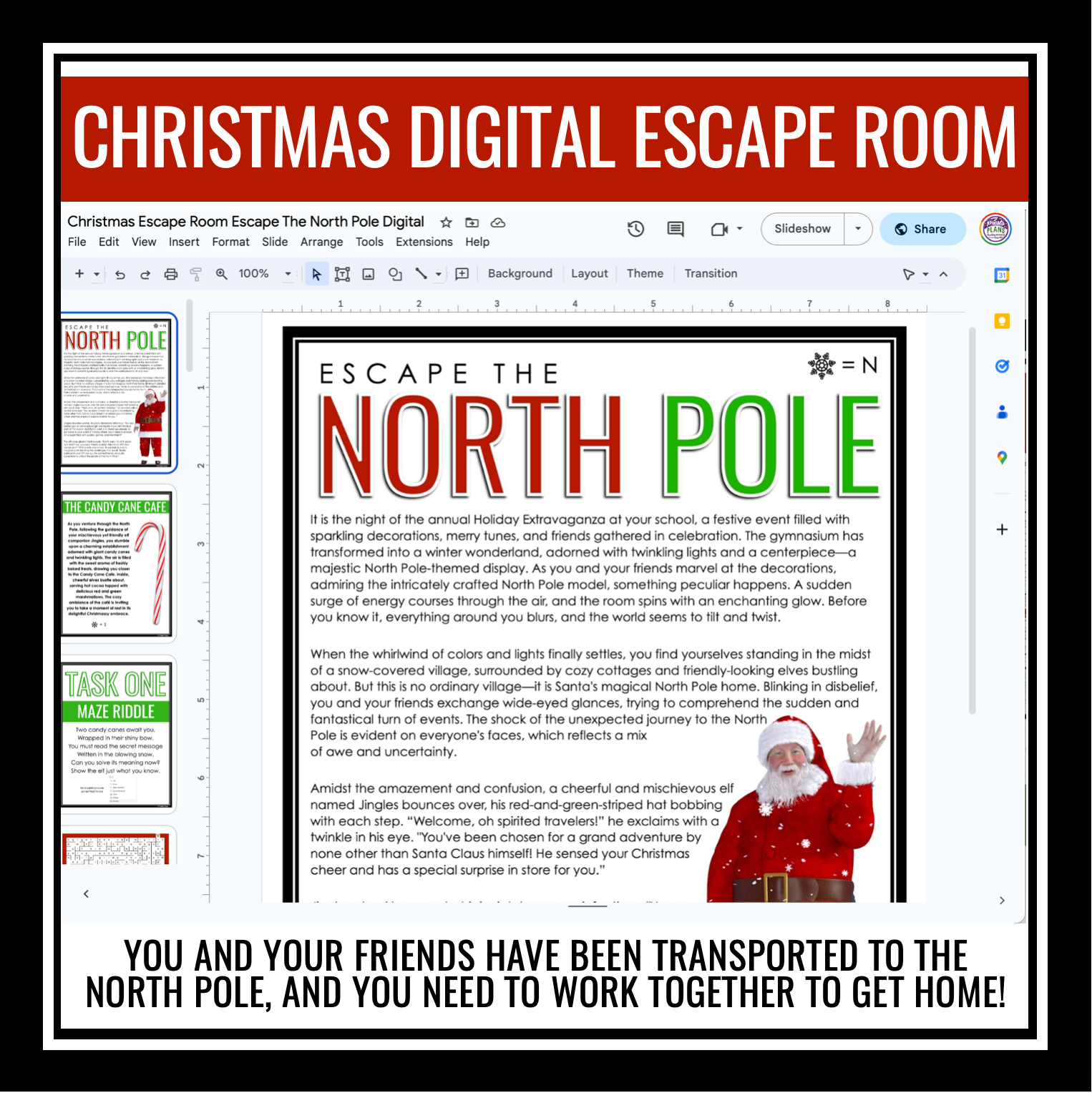 Gift Republic Escape The North Pole Christmas Game - Family Escape Room For Up To 6 Players, 2-3 Hour Play - View #7