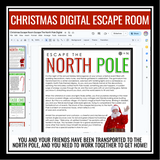 Christmas Escape Room Holiday Team Builder - Escape the North Pole - Digital