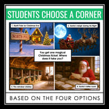 Christmas Game - Fun 4 Corners Holiday Game Activity for Middle & High School