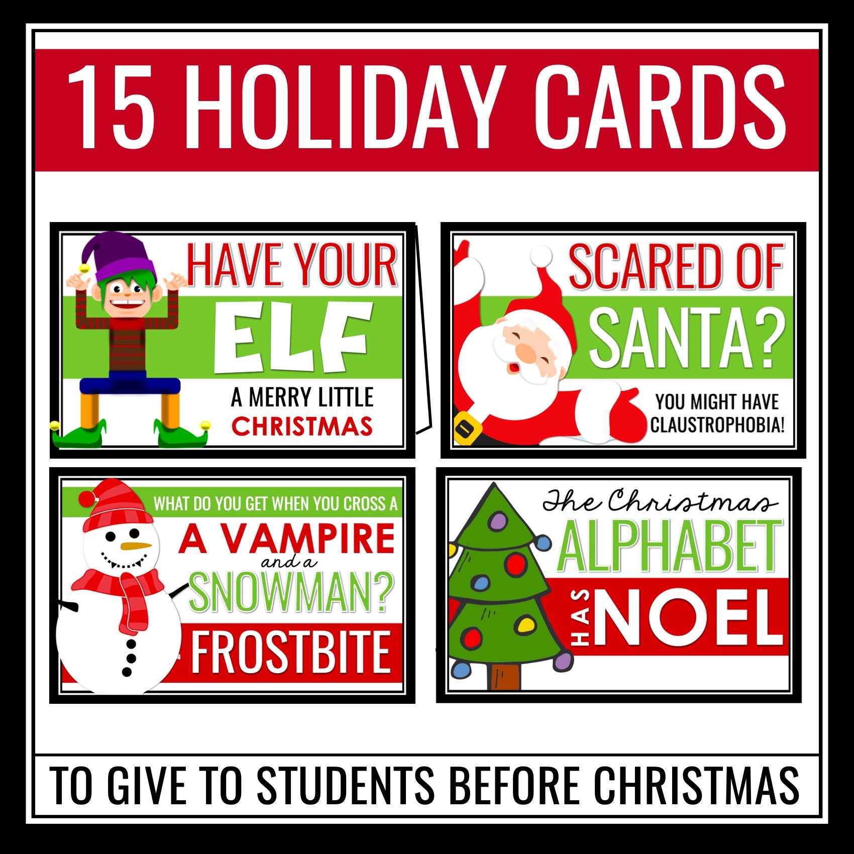 Christmas Gift for Students - Funny Holiday Cards with Jokes and Puns – Presto Plans christmas-gift-for-students-funny-holiday-cards-with-jokes-and-puns-presto-plans