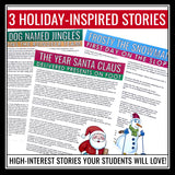 Christmas Reading Comprehension Assignments, Short Stories, & Creative Writing