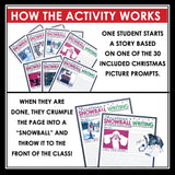 Christmas Writing Activity - Snowball Writing Narrative Holiday Writing Activity