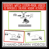 Christmas Activities Video Bundle: Holiday Mystery, Escape Room, & Toy Making