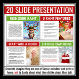 Christmas Writing Activity – Santa’s Reindeer Rant Writing Creative Assignment