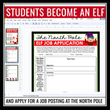 Christmas Writing Assignment - Elf Resume Creative Digital Holiday Activity