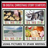 Christmas Writing Picture Prompts - Narrative Writing Digital Story Starters