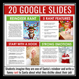 Christmas Writing Activity – Santa’s Reindeer Rant Writing Digital Assignment