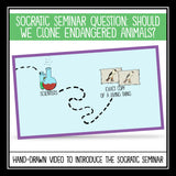 Socratic Seminar - Cloning Discussion Slides, Graphic Organizers, and Handouts