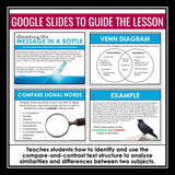 Compare and Contrast Text Structure Slides & Digital Reading Escape Activity