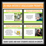 Discussion Prompts Speaking Activity for Middle or High - Presentation Slides