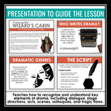 Drama Vocabulary Introduction & Theater Escape Room Script Reading Activity