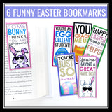 Easter Bookmarks - Funny Printable Student Gift for Easter Holiday