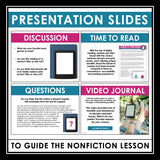 Nonfiction Reading Comprehension Article and Activities - Ebooks vs. Print Books