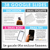 Email Etiquette How to Write an Email Lesson, Activities, Assignments - Digital