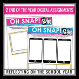 End of the Year Activity - Reflecting on the School Year in Photos - Digital