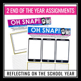 End of the Year Activity - Reflecting on the School Year in Pictures or Photos