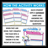 End of the Year Activity - Last Week of School Fun Snowball Writing Assignment
