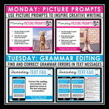English Bell Ringers Grammar, Word Choice, Writing - Digital Print Bundle Vol 4
