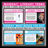 English Bell Ringers - Literary Terms, Discussion, Writing, Video Digital Vol 1
