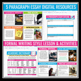 Essay Writing Unit - Google Slides, Graphic Organizers and Assignments - Digital