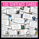 Figurative Language Game Card Sorting Activity - Fun Literary Devices Practice