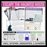 Figurative Language Escape Room Activity Bundle Literary Devices Breakout Games