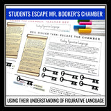 Figurative Language Escape Room Challenge Literary Devices Activity Game