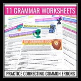 Grammar Worksheets - Editing Punctuation, Spelling, Grammar, Punctuation, & More