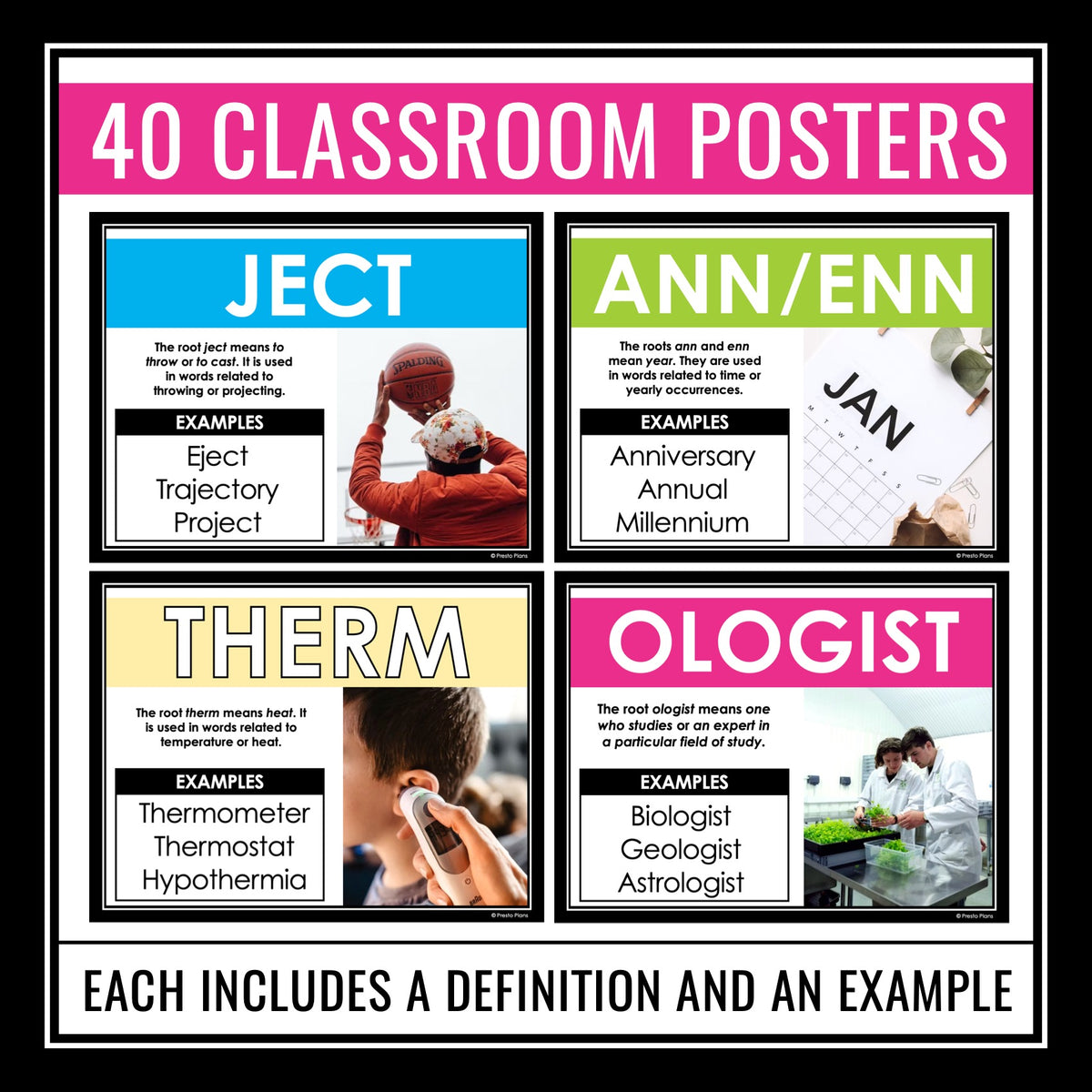 Greek and Latin Roots Vocabulary Posters and Assignment - Class Bullet ...