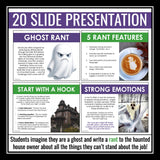 Halloween Writing Activity – Ghost Rant Writing Funny and Creative Assignment