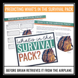 Hatchet Activity - Survival Pack Creative Assignment for Gary Paulsen's Novel