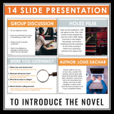 Holes Introduction Presentation - Discussion, Lois Sachar Biography, and Context