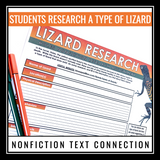 Holes Lizard Research Assignment - Nonfiction Novel Activity - Louis Sachar