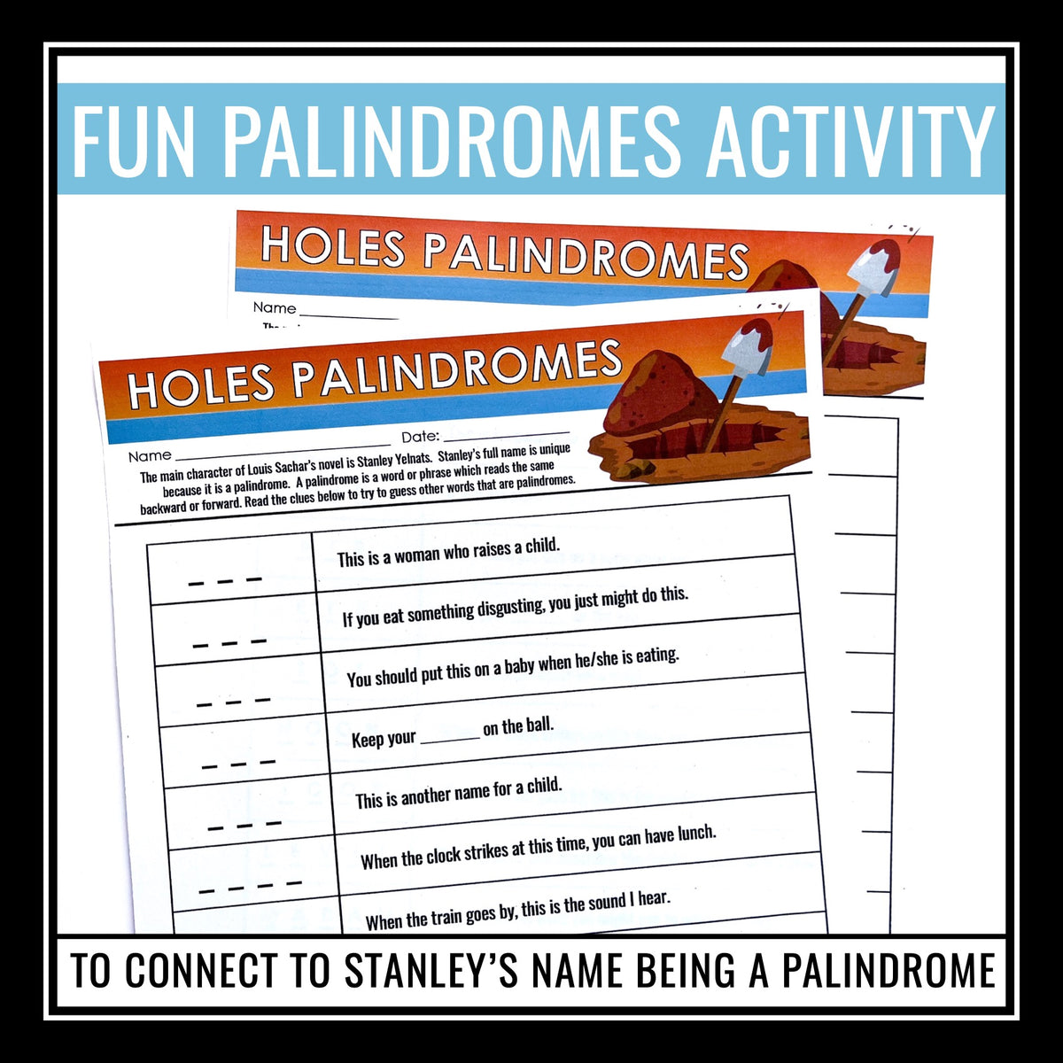 Palindrome Worksheets
