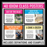 Idiom of the Week Posters - Classroom Bulletin Board Decor Idiomatic Expressions