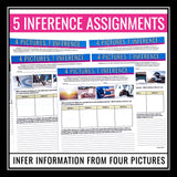 Inference Activity - Pictures and Photos Inferencing Activities and Assignments