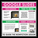 Nonfiction Reading Comprehension Digital Activities - Microwave Invention