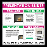 Nonfiction Reading Comprehension Article and Activities - Microwave Invention