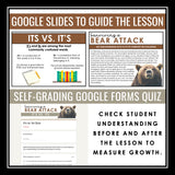 It's vs. Its Homophones Escape Room Digital Grammar Game, Slides, & Quiz