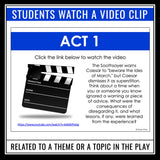 Julius Caesar Writing Prompts - Videos & Journal Writing Topics - Shakespeare