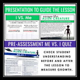 Pronouns Me vs. I Grammar Activity Escape Room Challenge, Presentation, and Quiz