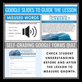 Commonly Confused Words Escape Room Digital Activity, Google Slides, and Quiz