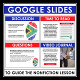 Nelson Mandela Nonfiction Reading Comprehension Digital Article and Activities